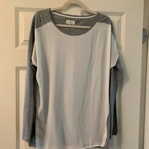 Lou & Grey - two toned women’s M blouse
